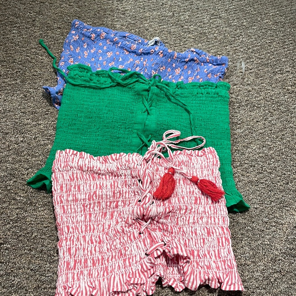 NWOT BUNDLE American Eagle TUBE TOPS 3